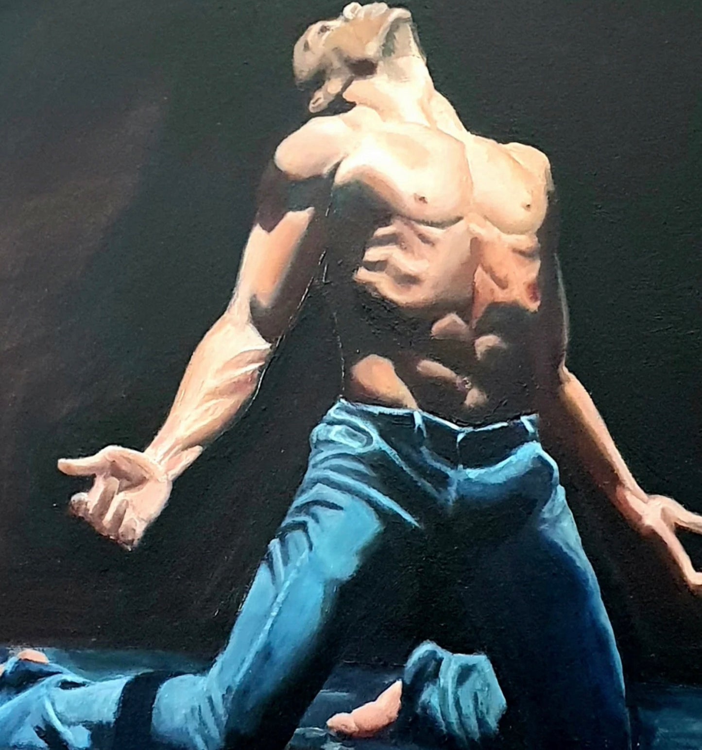 Ecstasy - Original painting oil on canvas 40cmx40cm