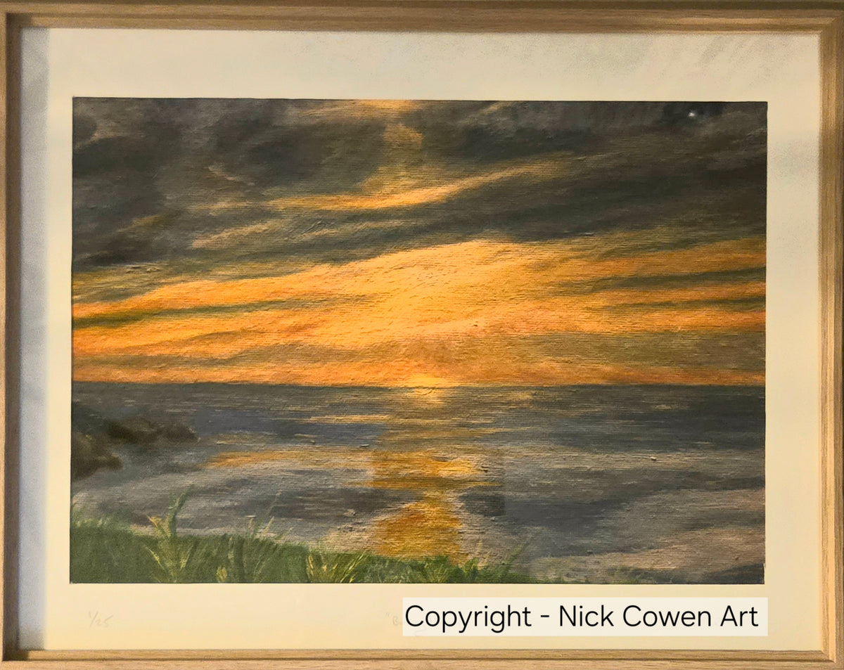 "Burning Horizon" signed Limited Edition print by Nick Cowen
