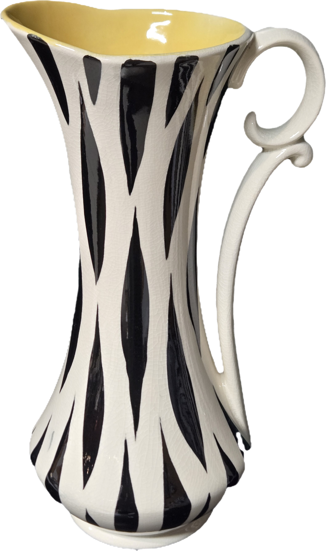 Vintage 1950's Zebra stripe Kelsboro Ware Jug (large)