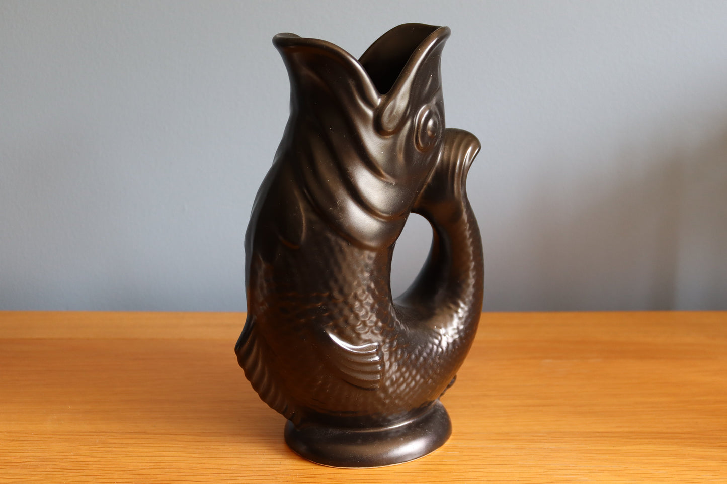 Vintage Dartmouth Pottery Gluggle Fish Vase/Jug