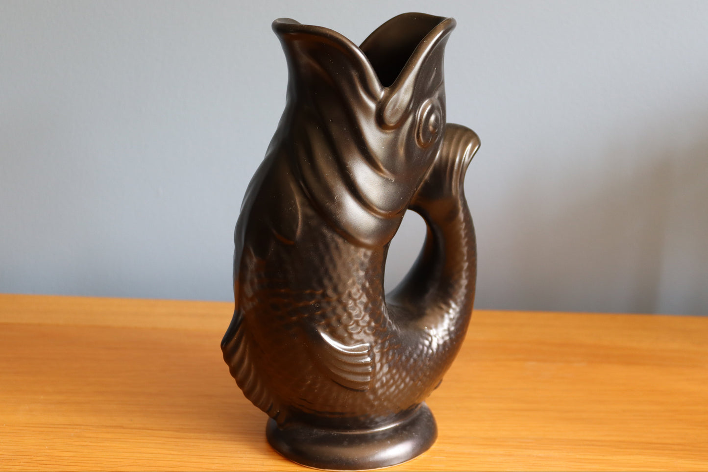 Vintage Dartmouth Pottery Gluggle Fish Vase/Jug