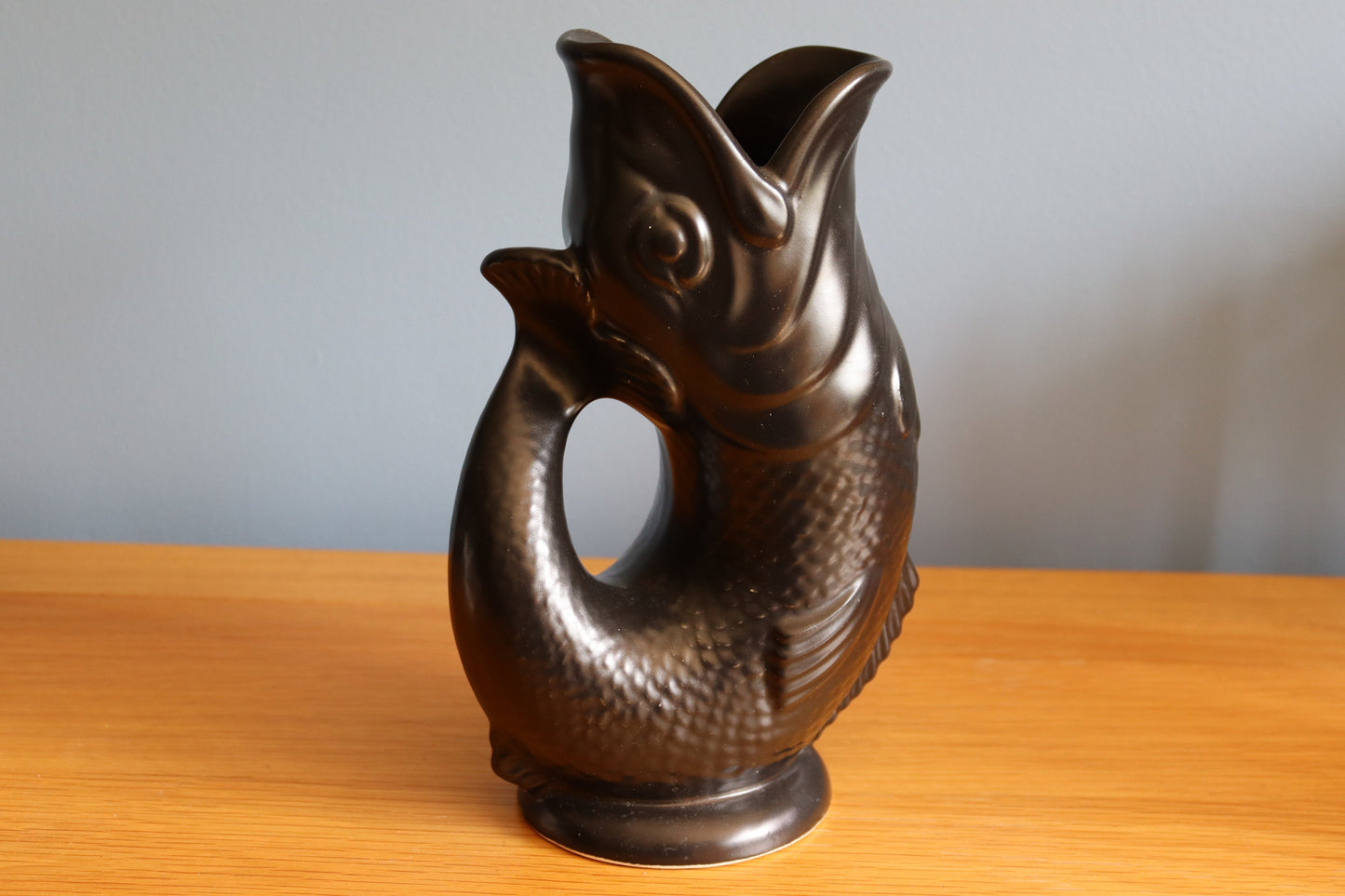 Vintage Dartmouth Pottery Gluggle Fish Vase/Jug