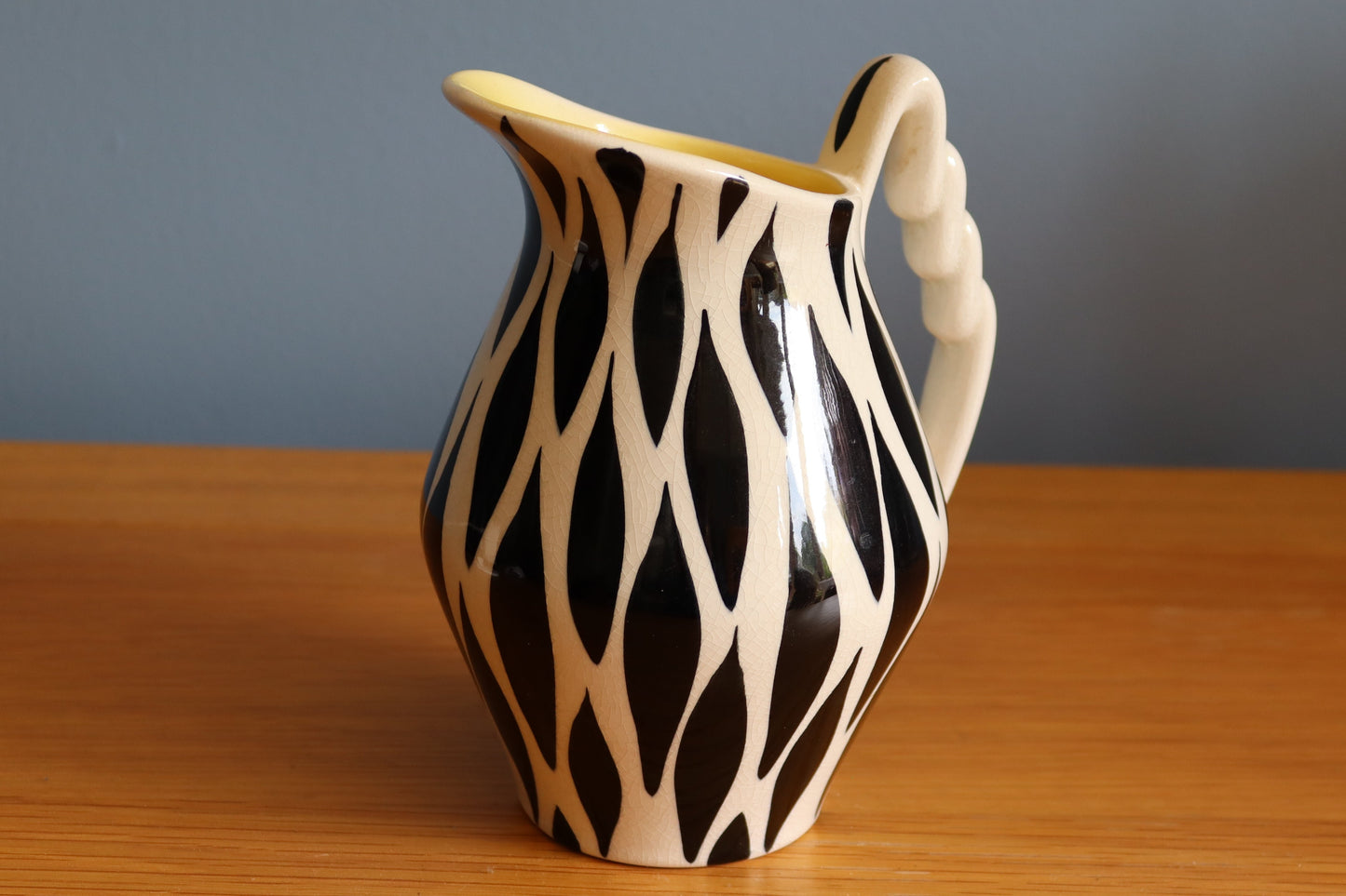 Vintage 1950's Zebra stripe Kelsboro Ware Jug