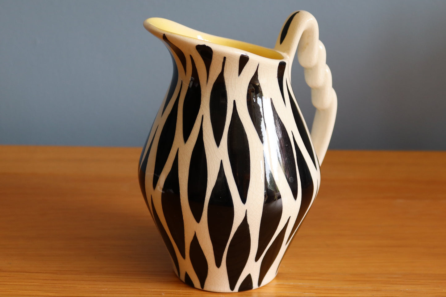 Vintage 1950's Zebra stripe Kelsboro Ware Jug