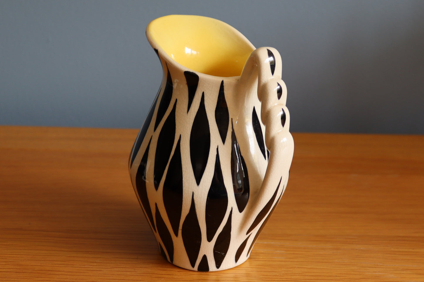 Vintage 1950's Zebra stripe Kelsboro Ware Jug