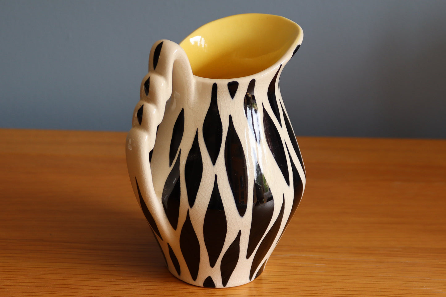 Vintage 1950's Zebra stripe Kelsboro Ware Jug