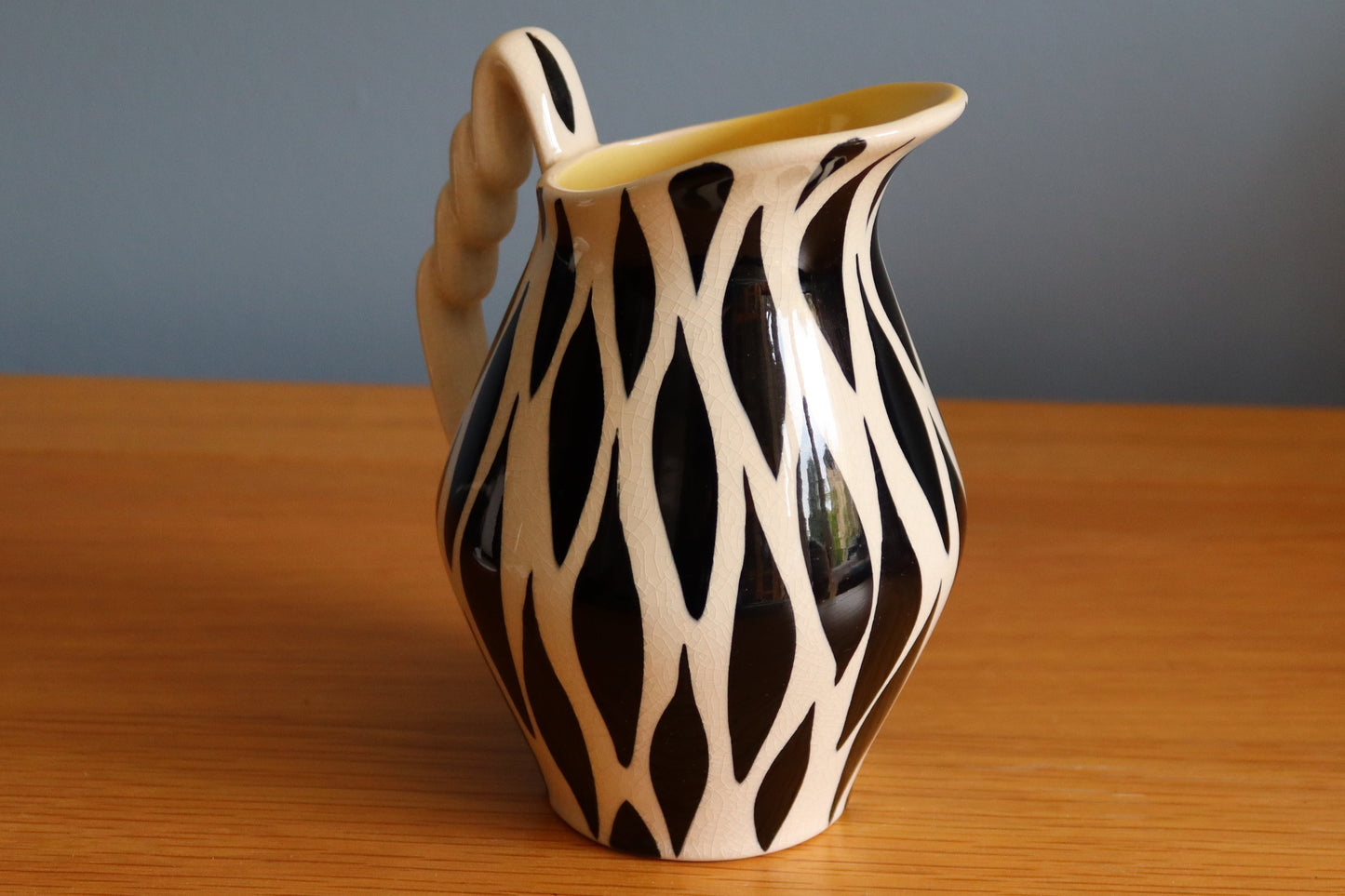 Vintage 1950's Zebra stripe Kelsboro Ware Jug