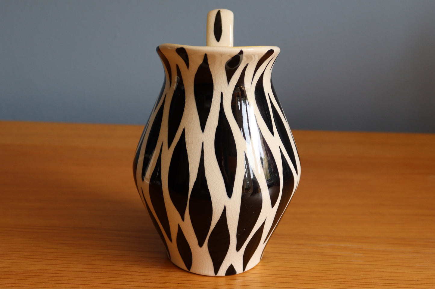 Vintage 1950's Zebra stripe Kelsboro Ware Jug
