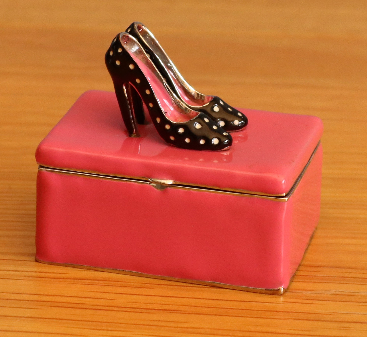 Bombay Duck Enamelled Metal Trinket Box