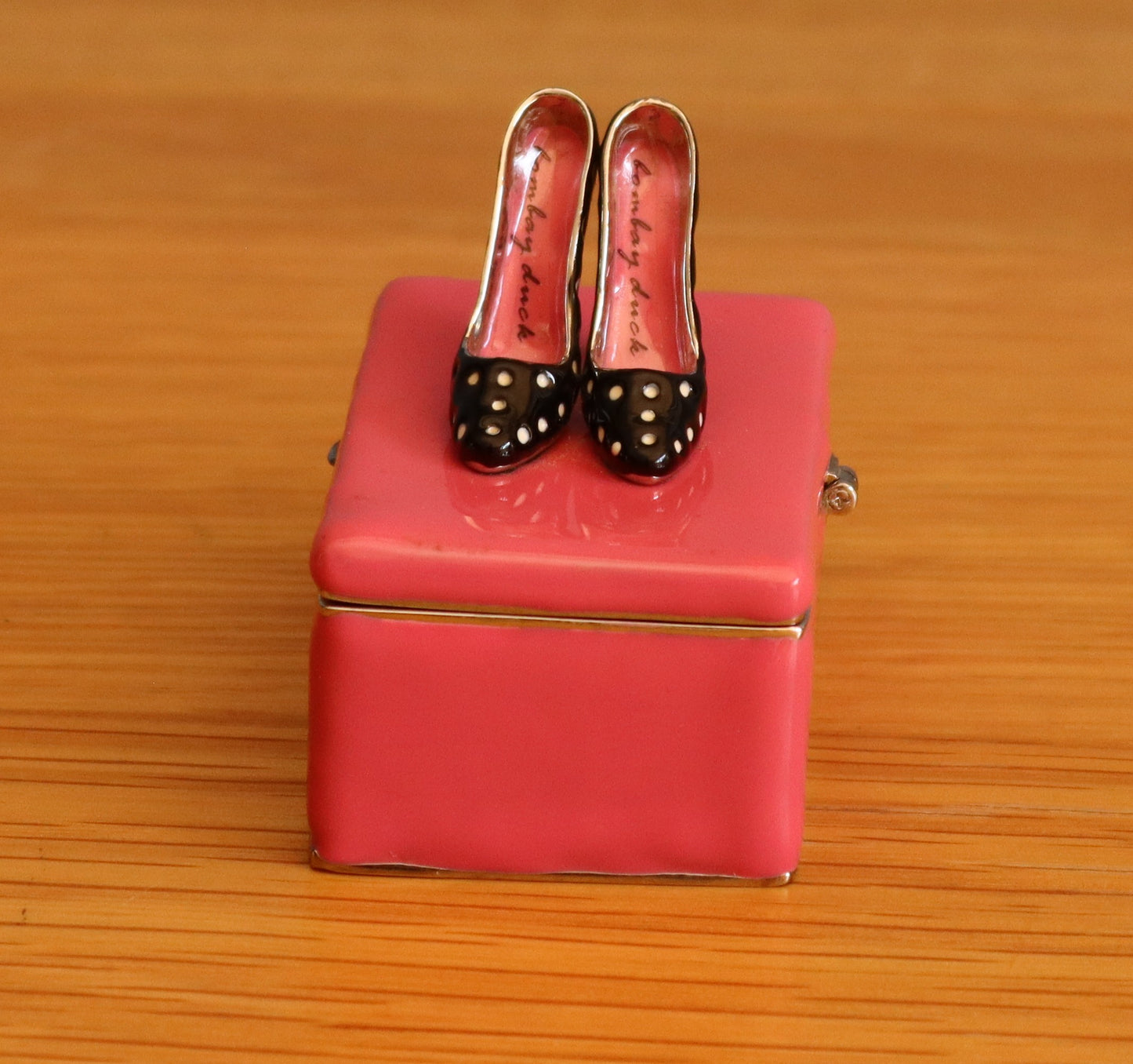 Bombay Duck Enamelled Metal Trinket Box