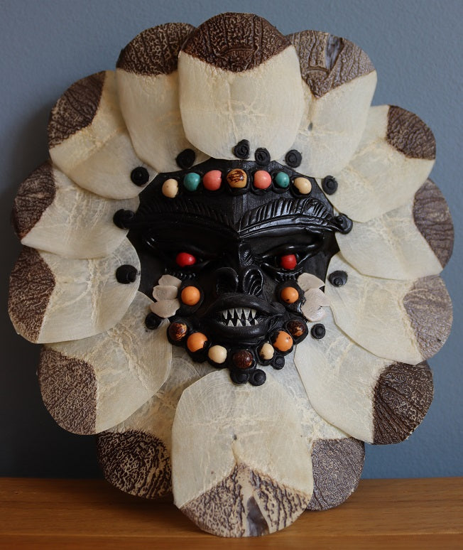 Amazonian Tribal Mask Decorative Wall Art