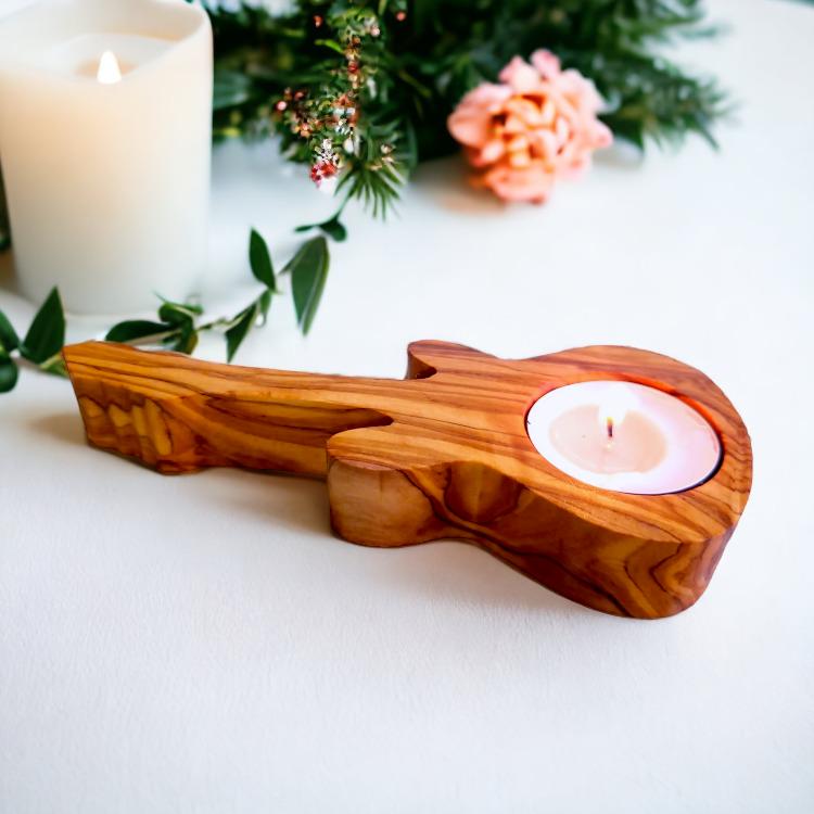 Guitar Shape Candle Holder