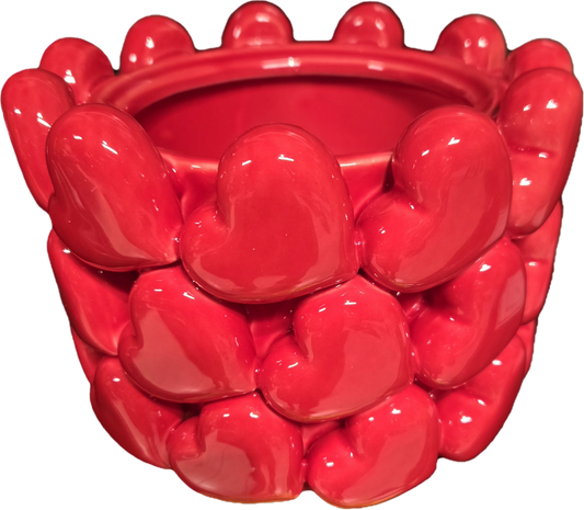Ceramic Multi-Heart Bowl/Vase