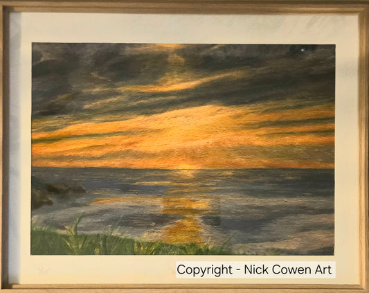 "Burning Horizon" signed Limited Edition print by Nick Cowen