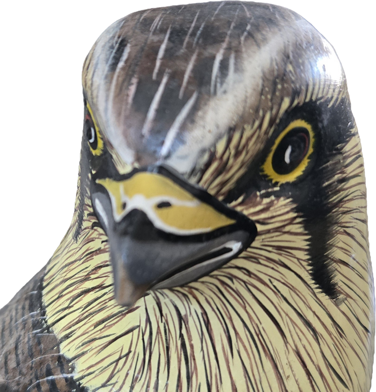 Kestrel on Wooden Post Sculpture