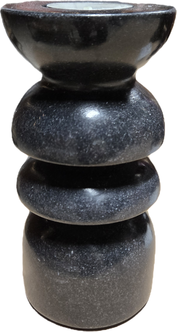 Grey Marble Tealight Candle Stick - medium