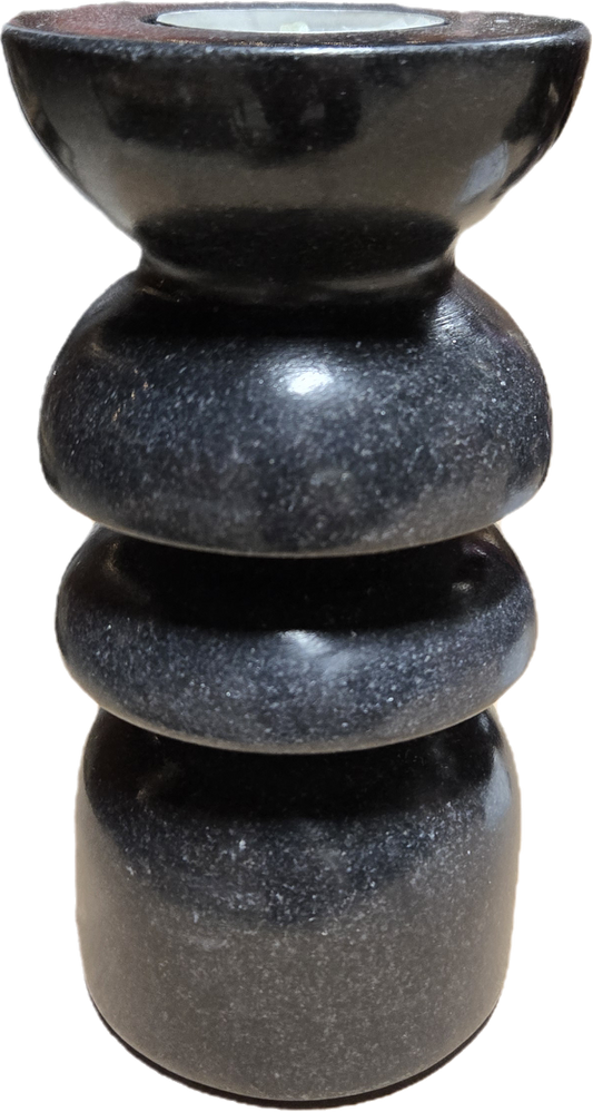 Grey Marble Tealight Candle Stick - medium