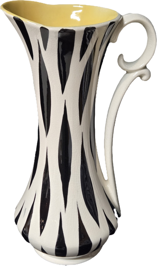 Vintage 1950's Zebra stripe Kelsboro Ware Jug (large)