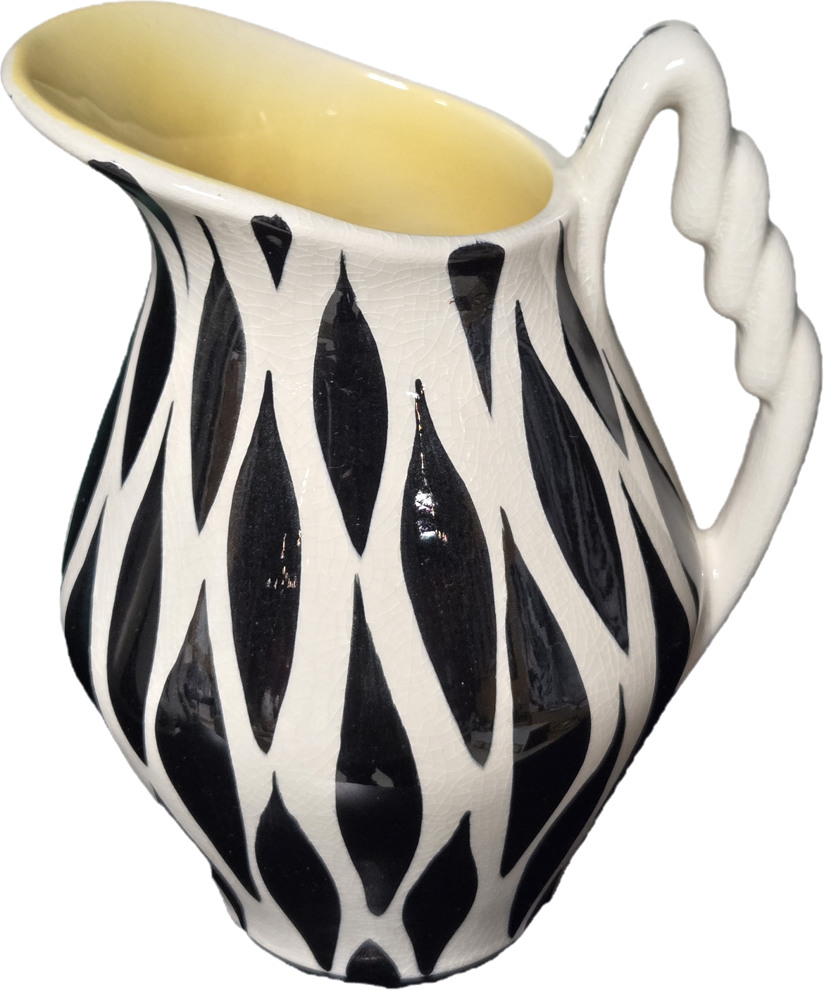 Vintage 1950's Zebra stripe Kelsboro Ware Jug