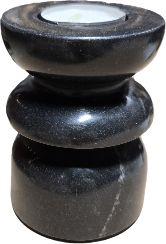 Grey Marble Tealight Candle Stick - small